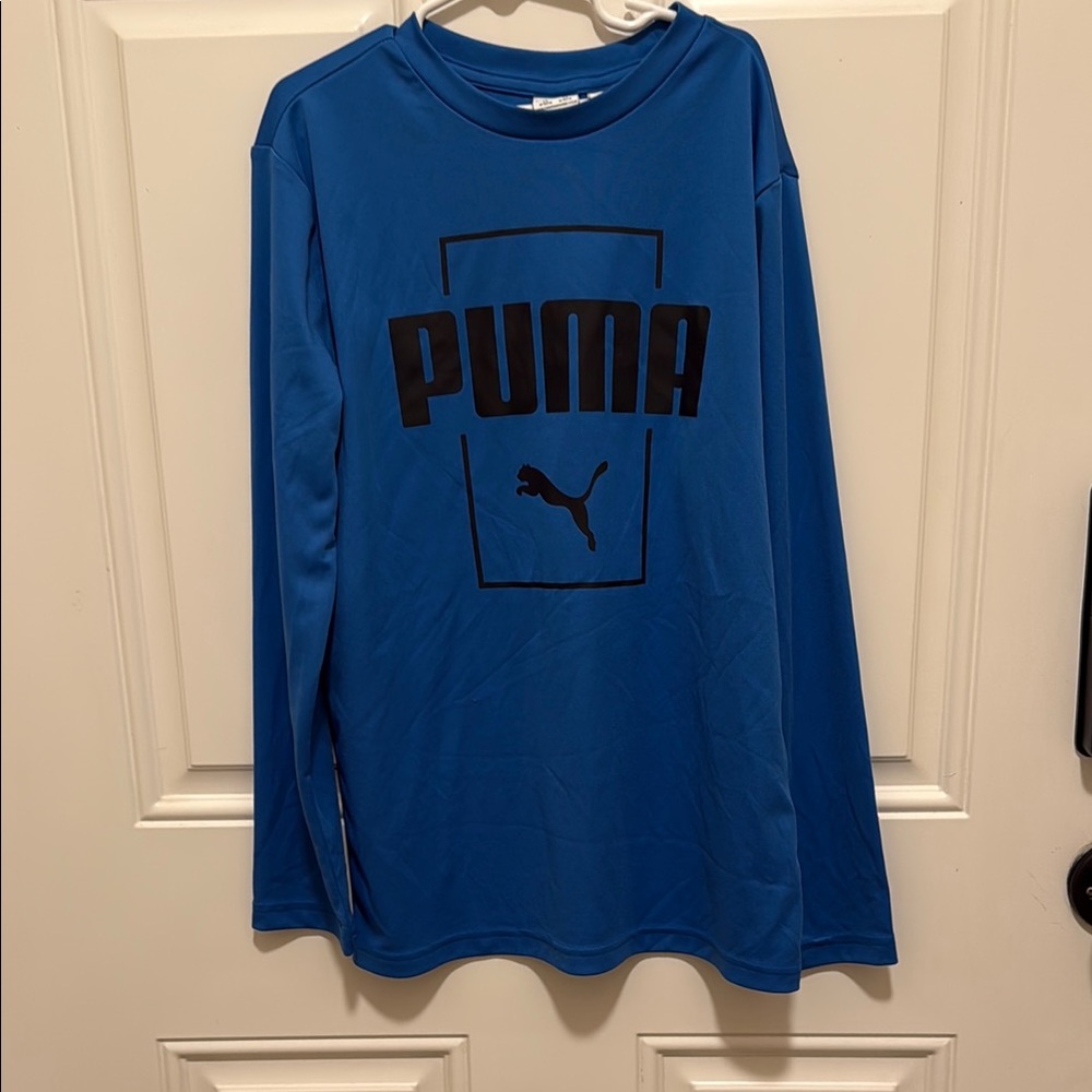 Puma Kids Blue Long Sleeve Shirt